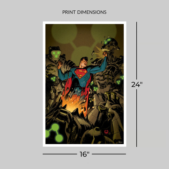 Sideshow Art Print: DC Comics - Superman Space Age Num 2 2022 Litografía