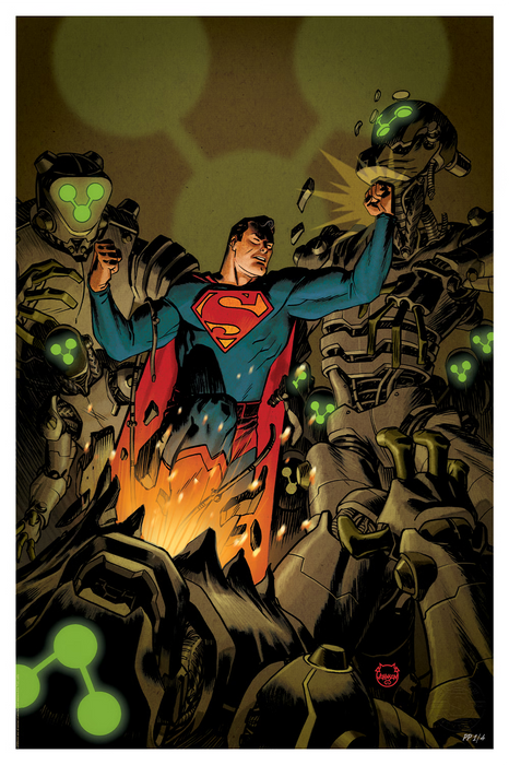 Sideshow Art Print: DC Comics - Superman Space Age Num 2 2022 Litografía