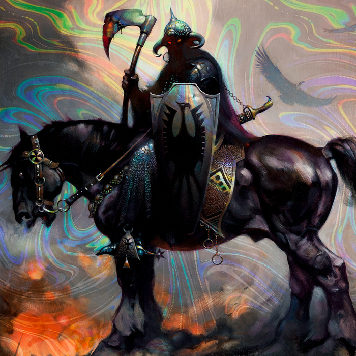 Sideshow Art Print: Death Dealer I - Rainbow Lava Holofoil Litografia