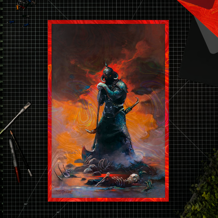 Sideshow Art Print: Death Dealer III - Rainbow Lava Holofoil Litografia