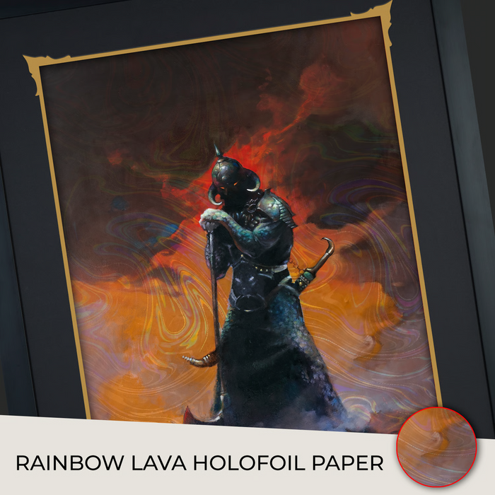 Sideshow Art Print: Death Dealer III - Rainbow Lava Holofoil Litografia