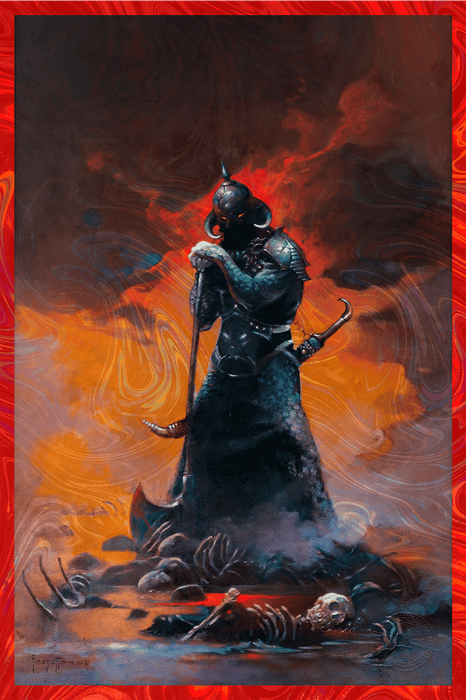 Sideshow Art Print: Death Dealer III - Rainbow Lava Holofoil Litografia