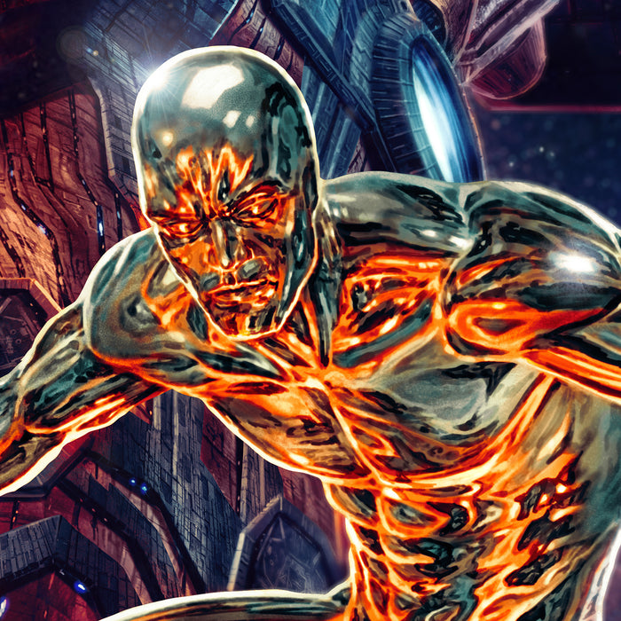 Sideshow Art Print: Marvel - Galactus and the Silver Surfer Litografia