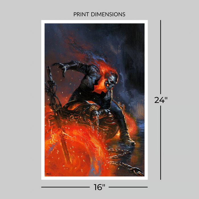 Sideshow Art Print: Marvel  Ghost Rider Num 1 2022 - Ghost Rider Litografia
