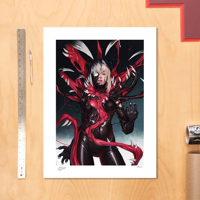 Sideshow Art Print: Marvel - Gwenom vs Carnage Litografia