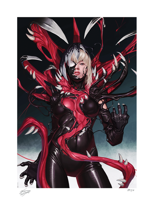Sideshow Art Print: Marvel - Gwenom vs Carnage Litografia