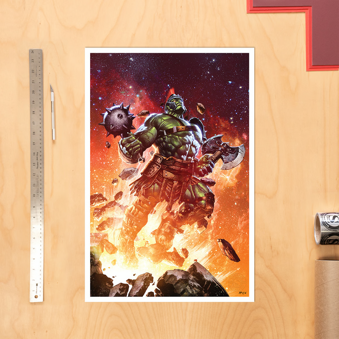 Sideshow Art Print: Marvel Planet Hulk Worldbreaker Num 1 2022 - Hulk Litografia