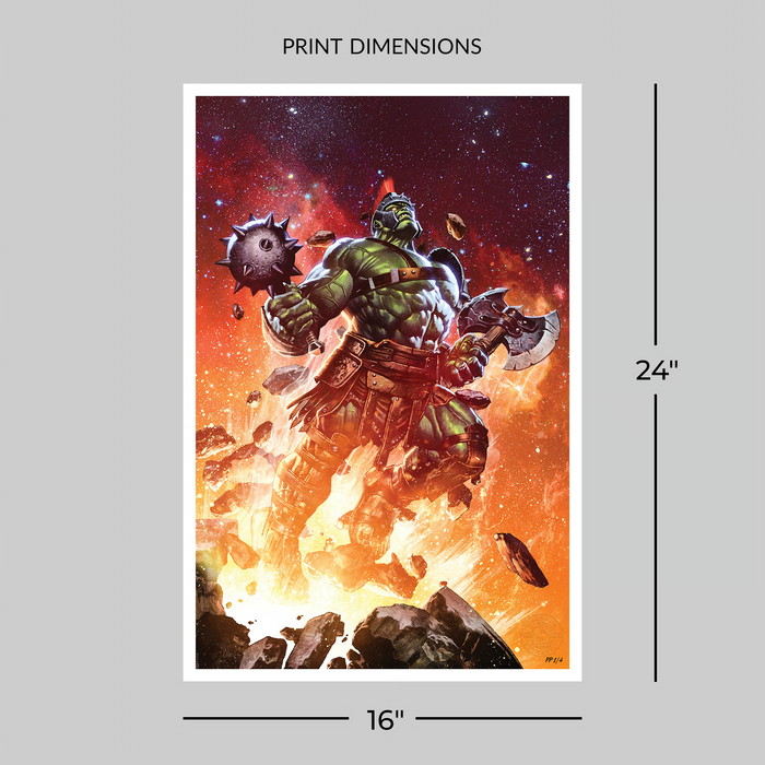 Sideshow Art Print: Marvel Planet Hulk Worldbreaker Num 1 2022 - Hulk Litografia