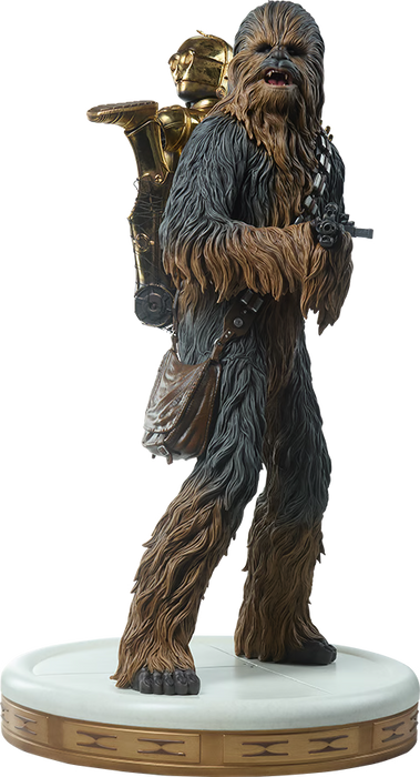 Sideshow Premium Format: Star Wars El Imperio Contraataca -  Chewbacca y C3PO Escala 1/4