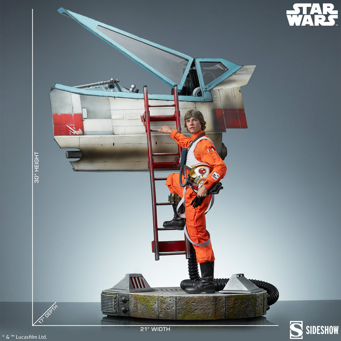 Sideshow Premium Format: Star Wars - Luke Skywalker y X-Wing 30 Pulgadas