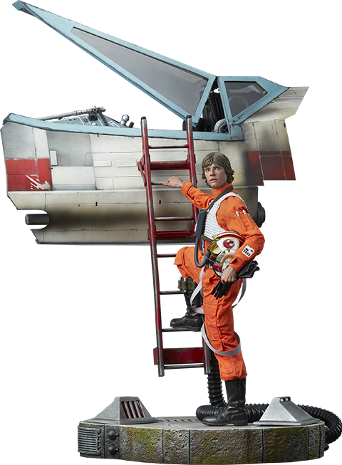 Sideshow Premium Format: Star Wars - Luke Skywalker y X-Wing 30 Pulgadas