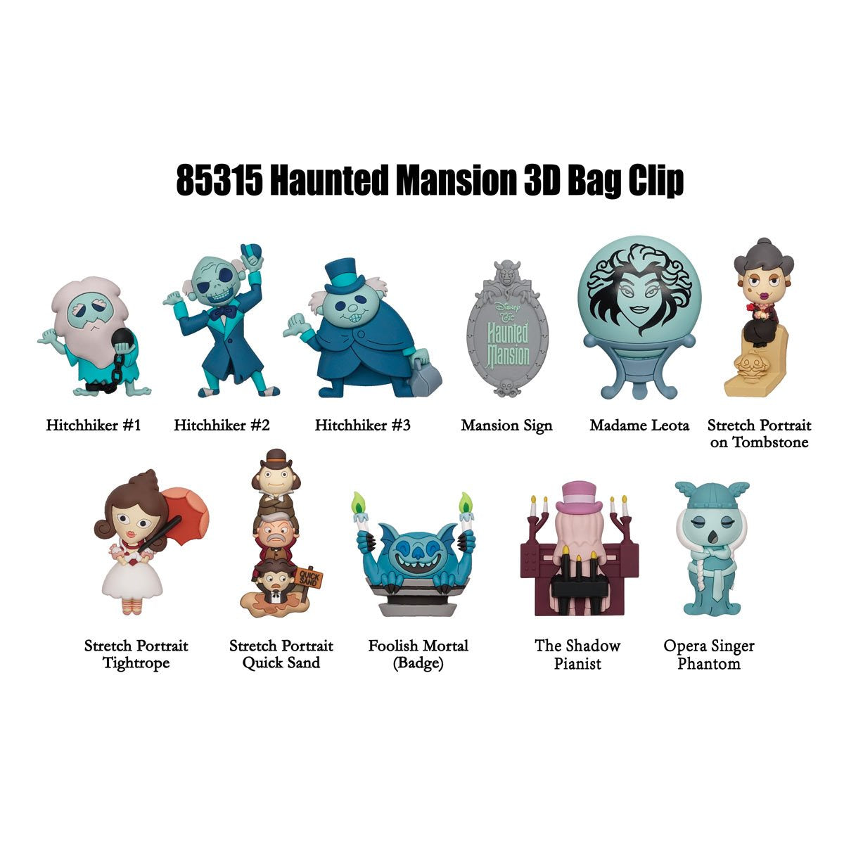 Monogram Llavero 3D para Mochila: Haunted Mansion - Figura Sorpresa Series 1