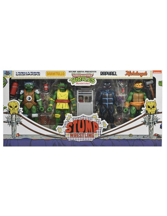 NECA Figura de Accion: TMNT Tortugas Ninja Archie Comics - Stump Wrestling Turtles 4 Pack 7 Pulgadas