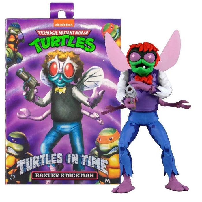 NECA Figura de Accion Ultimate: TMNT Turtles in Time - Baxter Stockman 7 Pulgadas