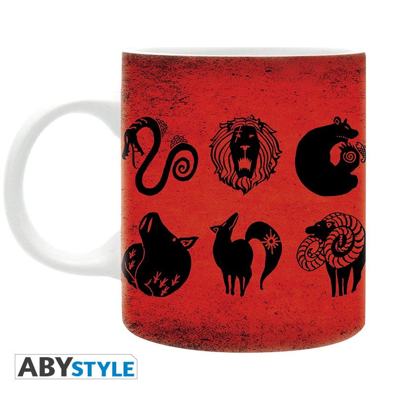 ABYstyle Taza De Ceramica: Los Siete Pecados Capitales - Emblema 320 ml