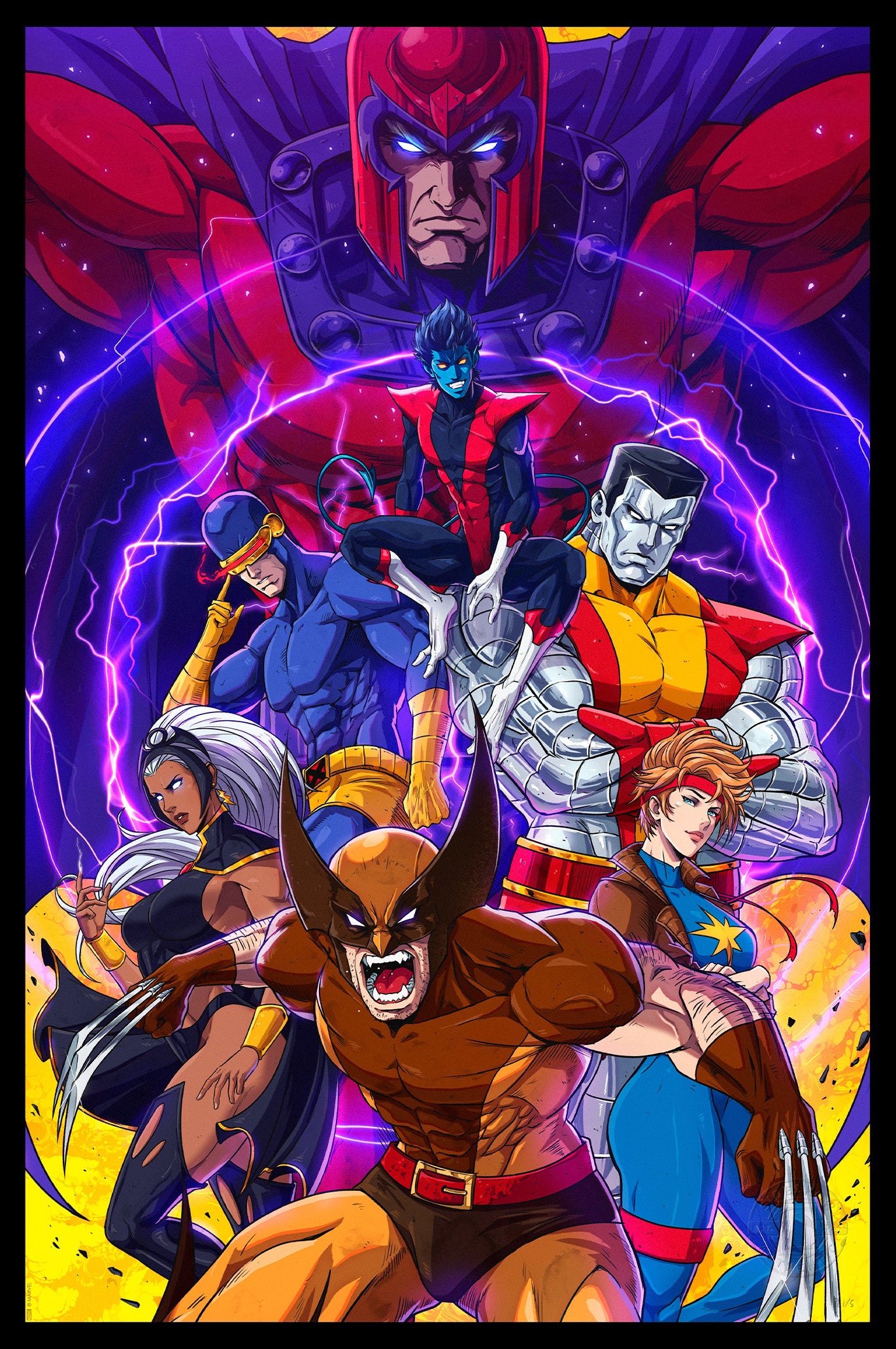 Sideshow Art Print: Marvel X Men - The Uncanny X-Men Litografia