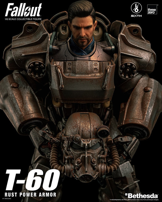Threezero: Fallout - Armadura de Potencia T-60 Rust Escala 1/6