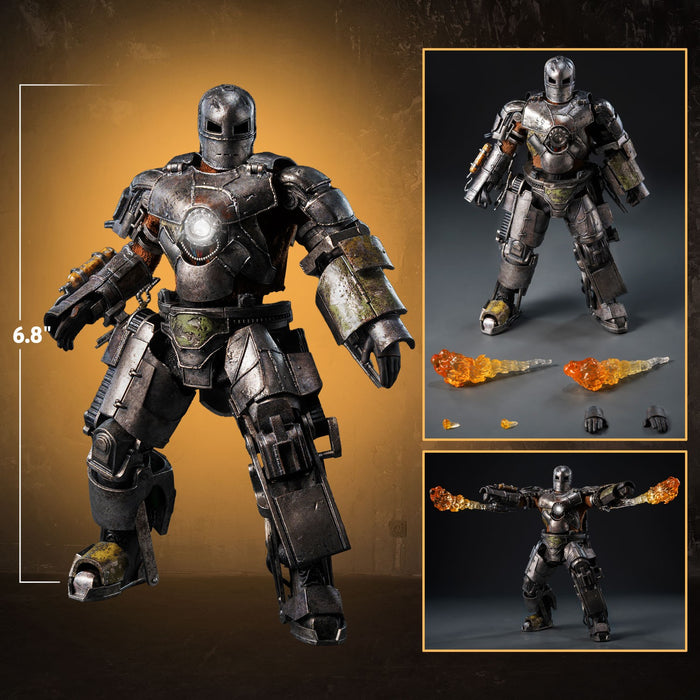 Threezero Dlx Series: Marvel Studios The Infinity Saga - Iron Man Mark 1 6.8 Pulgadas
