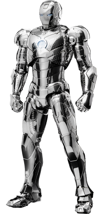Threezero Dlx Series: Marvel The Infinity Saga - Iron Man Mark 2 Chrome Edition