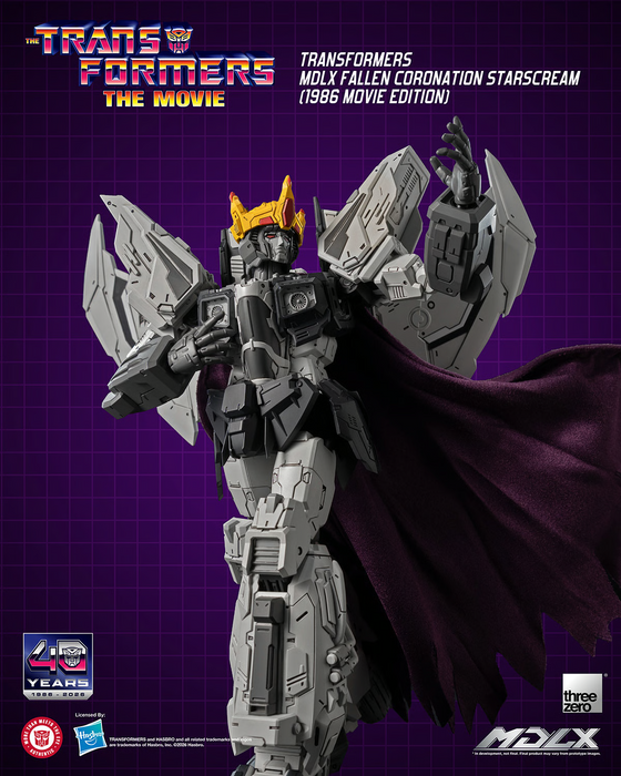Threezero MDLX: Transformers 1986 Movie Edition - Starscream de la Coronacion Caida 7.8 Pulgadas
