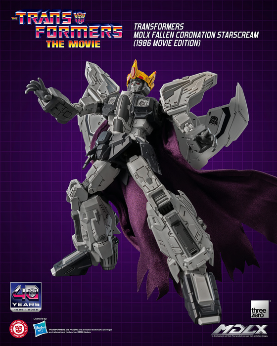 Threezero MDLX: Transformers 1986 Movie Edition - Starscream de la Coronacion Caida 7.8 Pulgadas