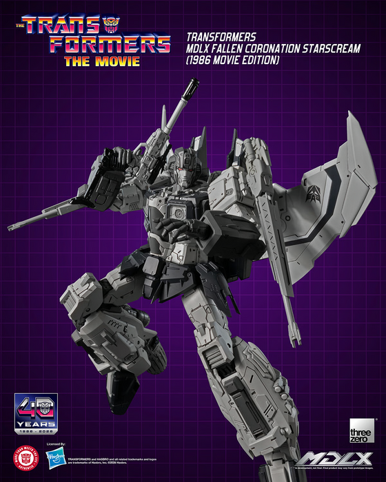 Threezero MDLX: Transformers 1986 Movie Edition - Starscream de la Coronacion Caida 7.8 Pulgadas