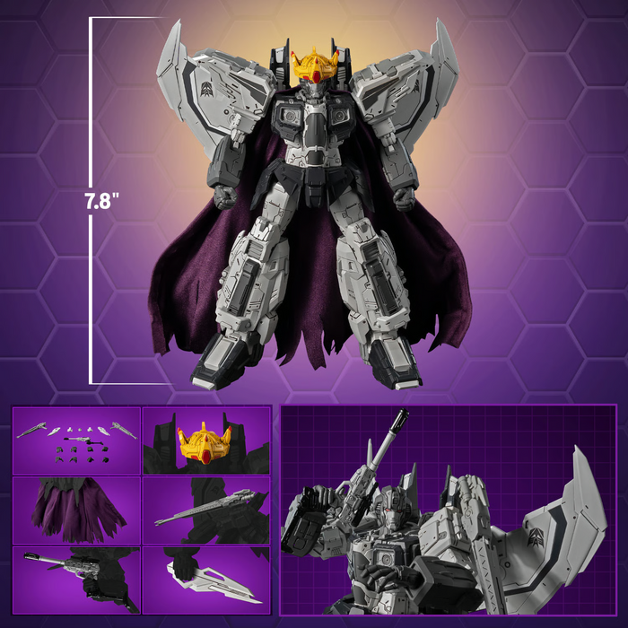 Threezero MDLX: Transformers 1986 Movie Edition - Starscream de la Coronacion Caida 7.8 Pulgadas