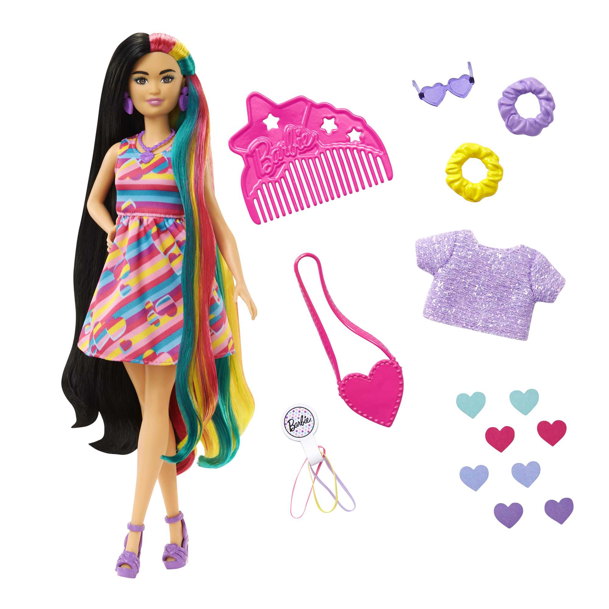 Barbie con pelo de colores top