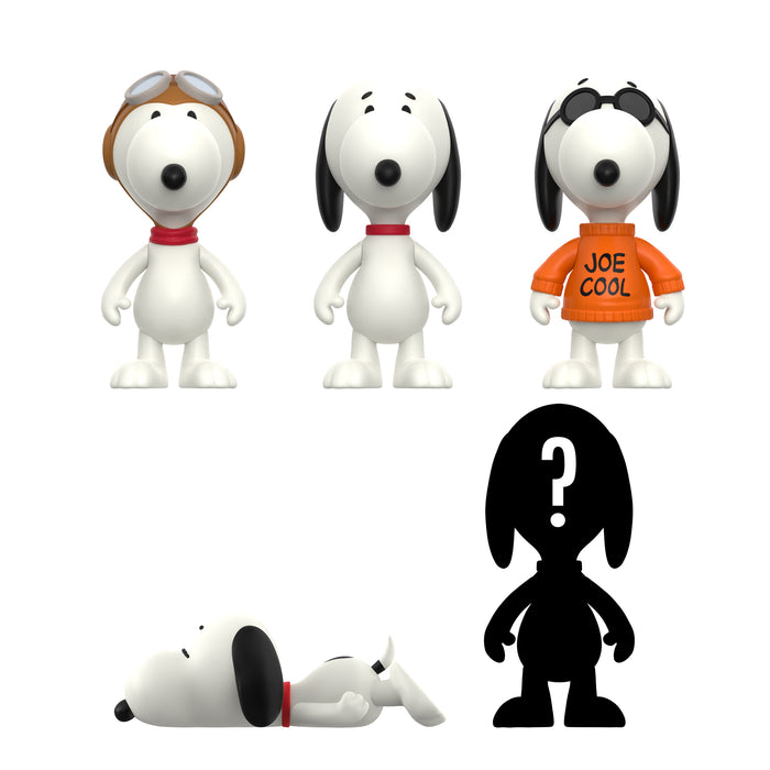 Super7 Blind Box Flat: Peanuts Charlie Brown - So Many Snoopies Display 12 Piezas