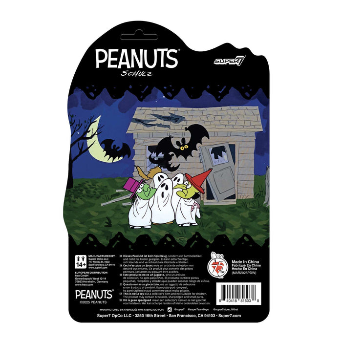 Super7 Reaction: Peanuts Charlie Brown - Charlie Con Disfraz De Fantasma