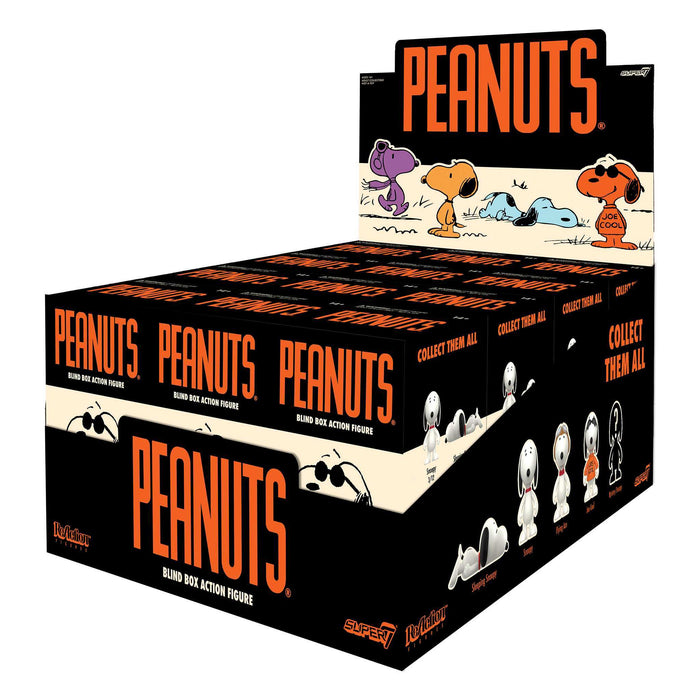 Super7 Blind Box Flat: Peanuts Charlie Brown - So Many Snoopies Display 12 Piezas