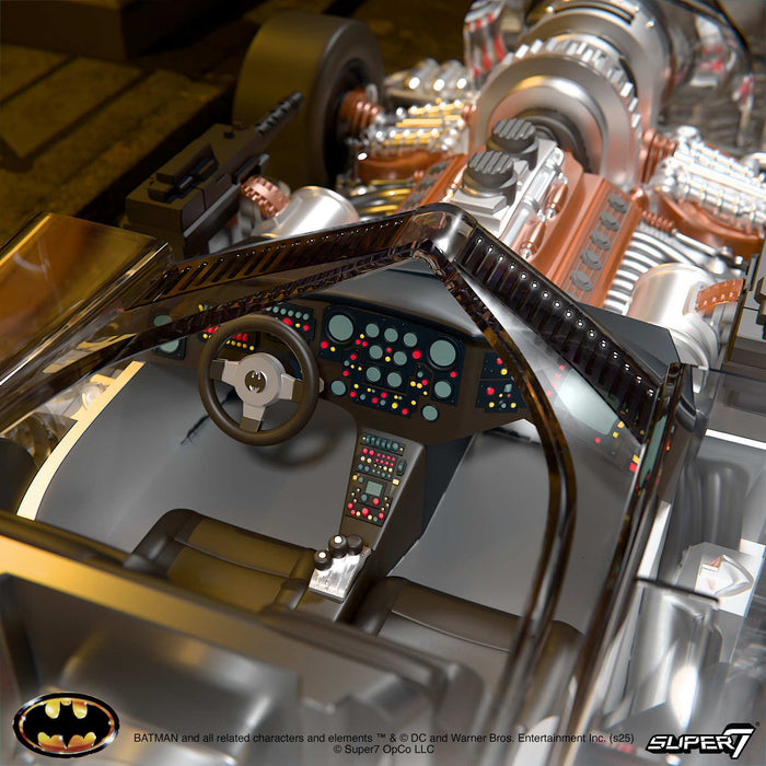 Super7 Super Cyborg: Dc Batman - Batmobile 1989 Clear