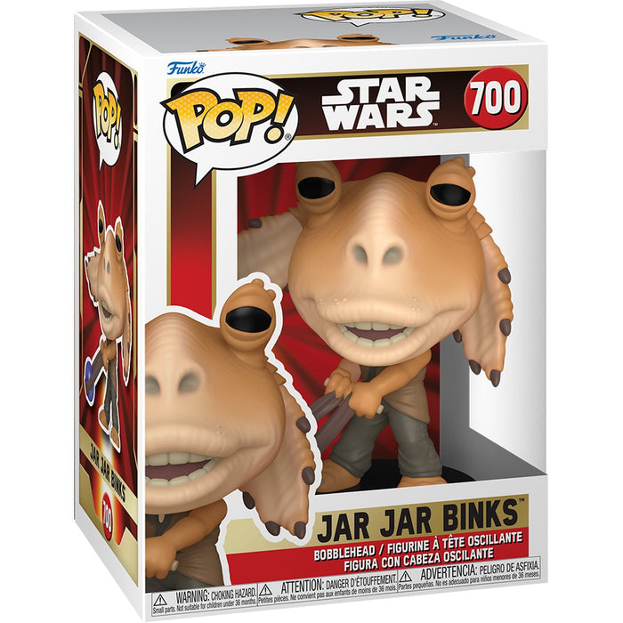 Funko Pop Star Wars: La Amenaza Fantasma - Jar Jar Binks con Booma Balls