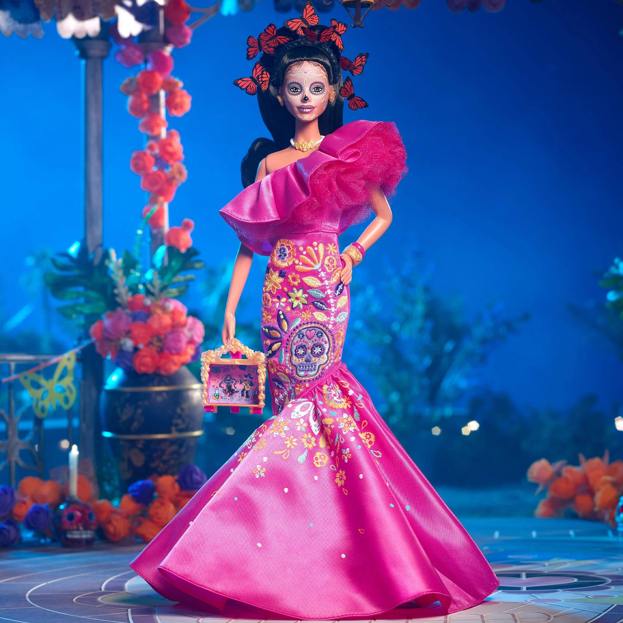 Barbie de día de top muertos