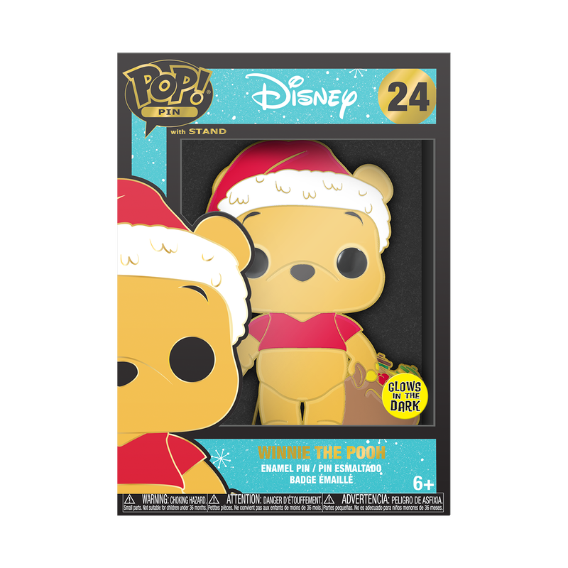 Funko Pop Pin: Disney Holiday - Winnie The Pooh Glow Pin Esmaltado