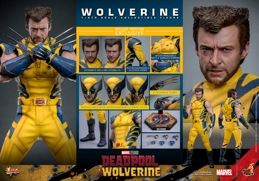 Hot Toys Movie Masterpiece Series: Marvel Deadpool y Wolverine - Wolverine Deluxe Escala 1/6