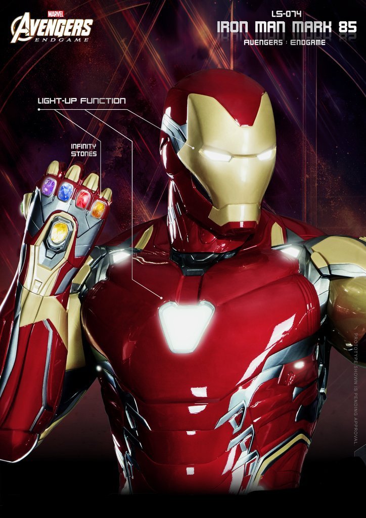 Beast Kingdom Life Size Marvel: Avengers Endgame - Iron Man Mark 85 Escala 1/1