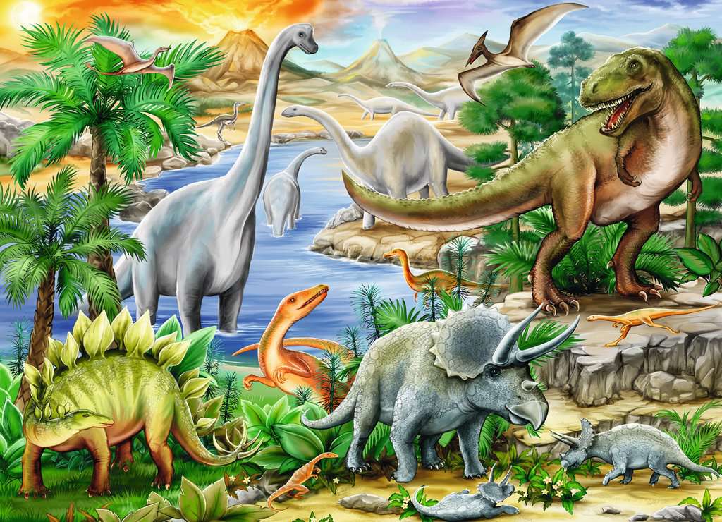 Ravensburger Rompecabezas: La Era de los Dinosaurios 60 piezas