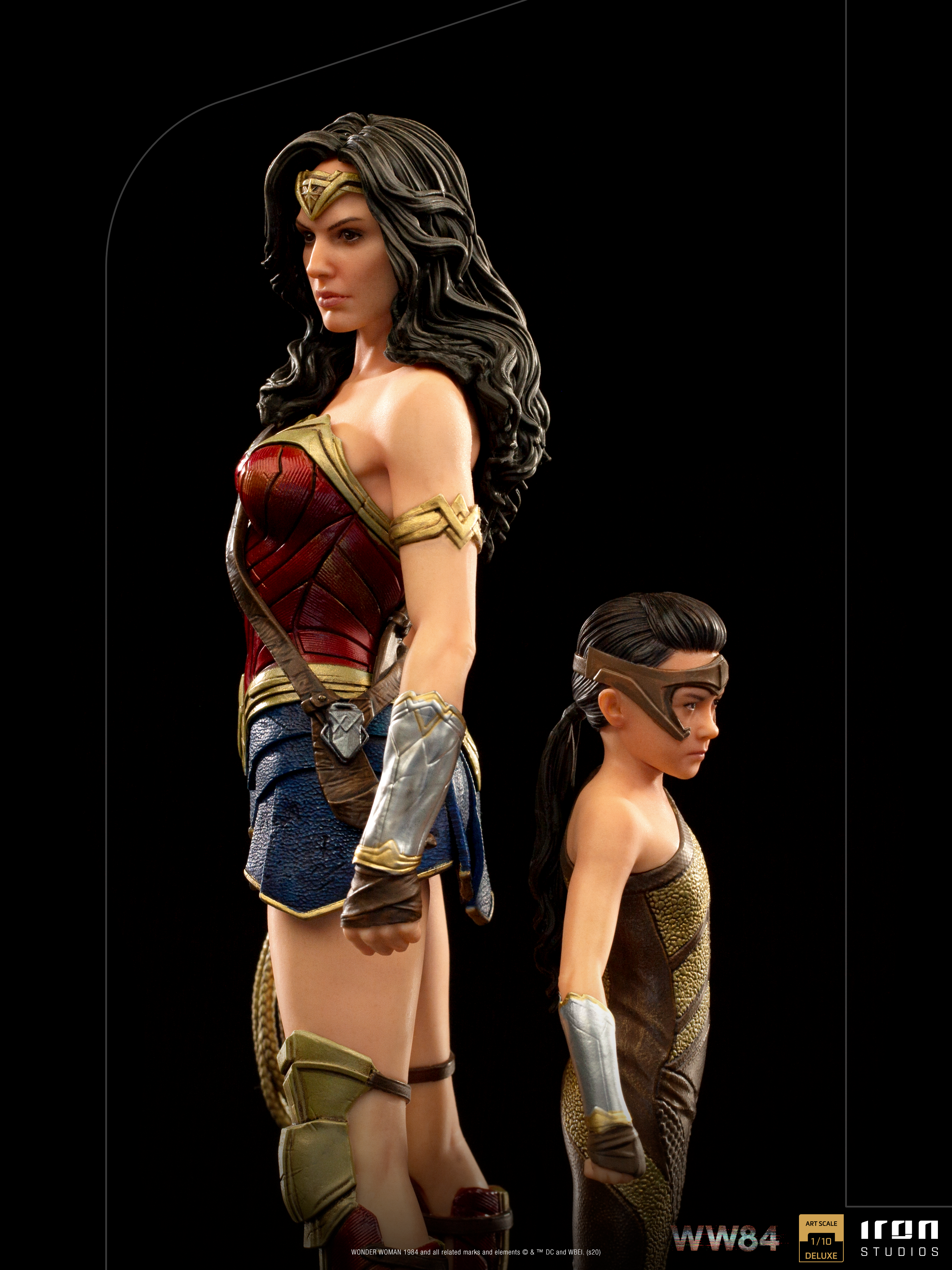 IRON Studios: DC WW84  - Wonder Woman y Diana Deluxe Escala de Arte 1/10