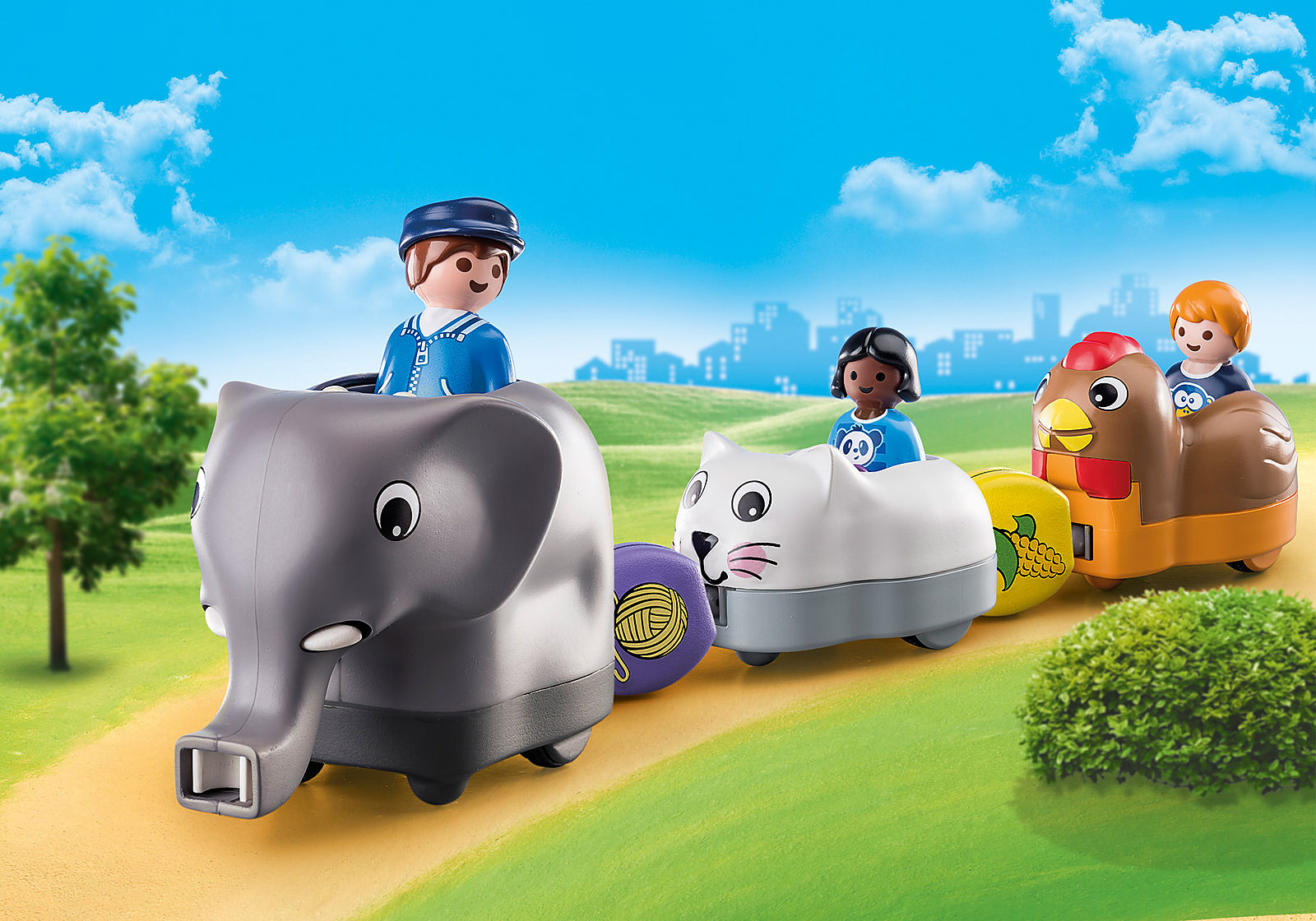 Playmobil 123: Tren De Animales 70405