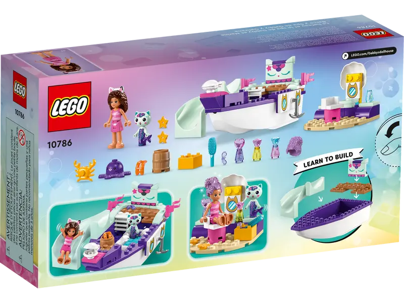 LEGO Gabbys Dollhouse Barco y Spa de Gabby y Siregata 10786
