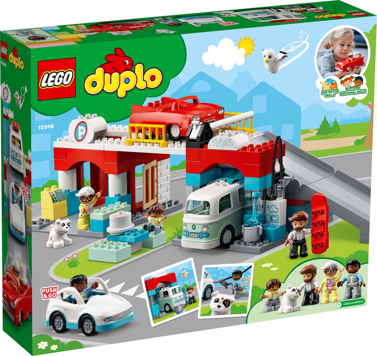 LEGO Duplo Town Aparcamiento y Autolavado 10948