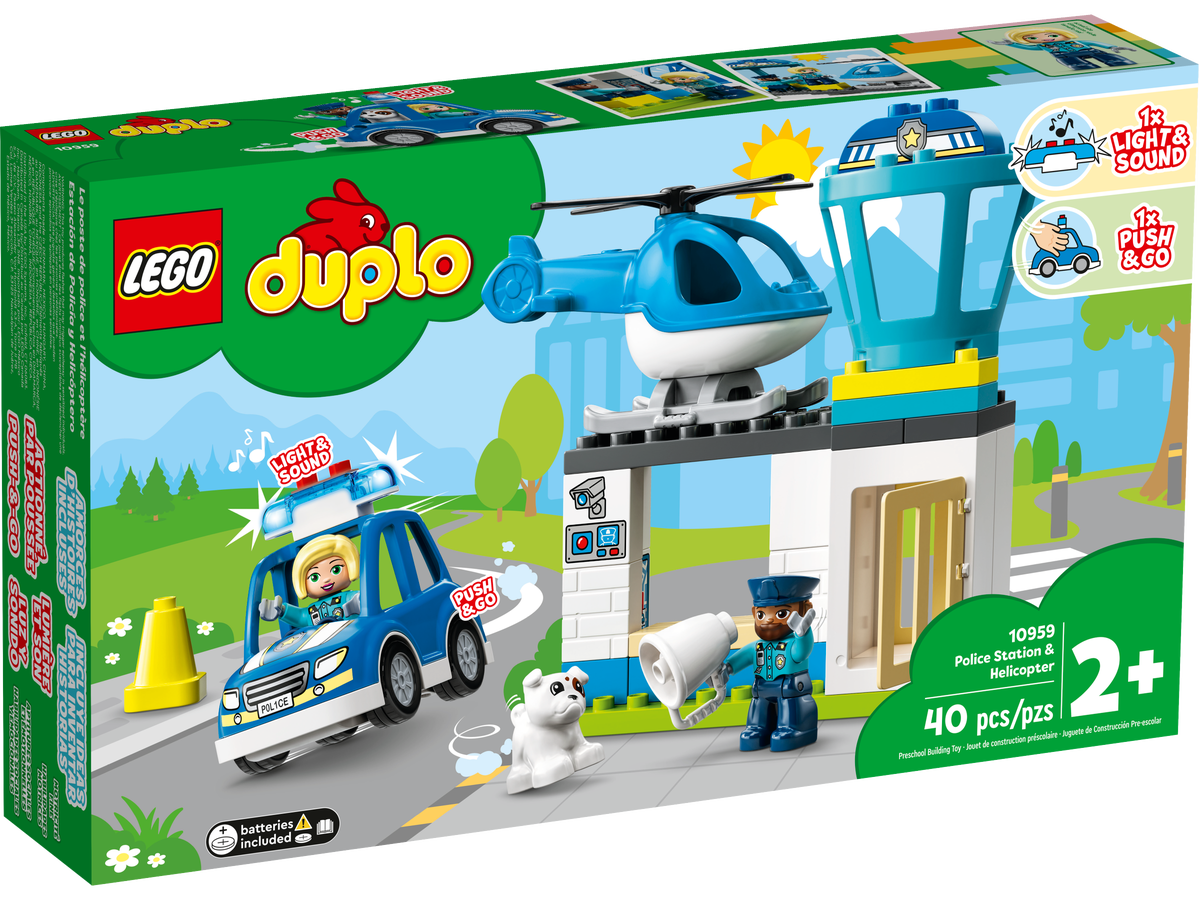 LEGO DUPLO Town Comisaria de Policia y Helicoptero 10959