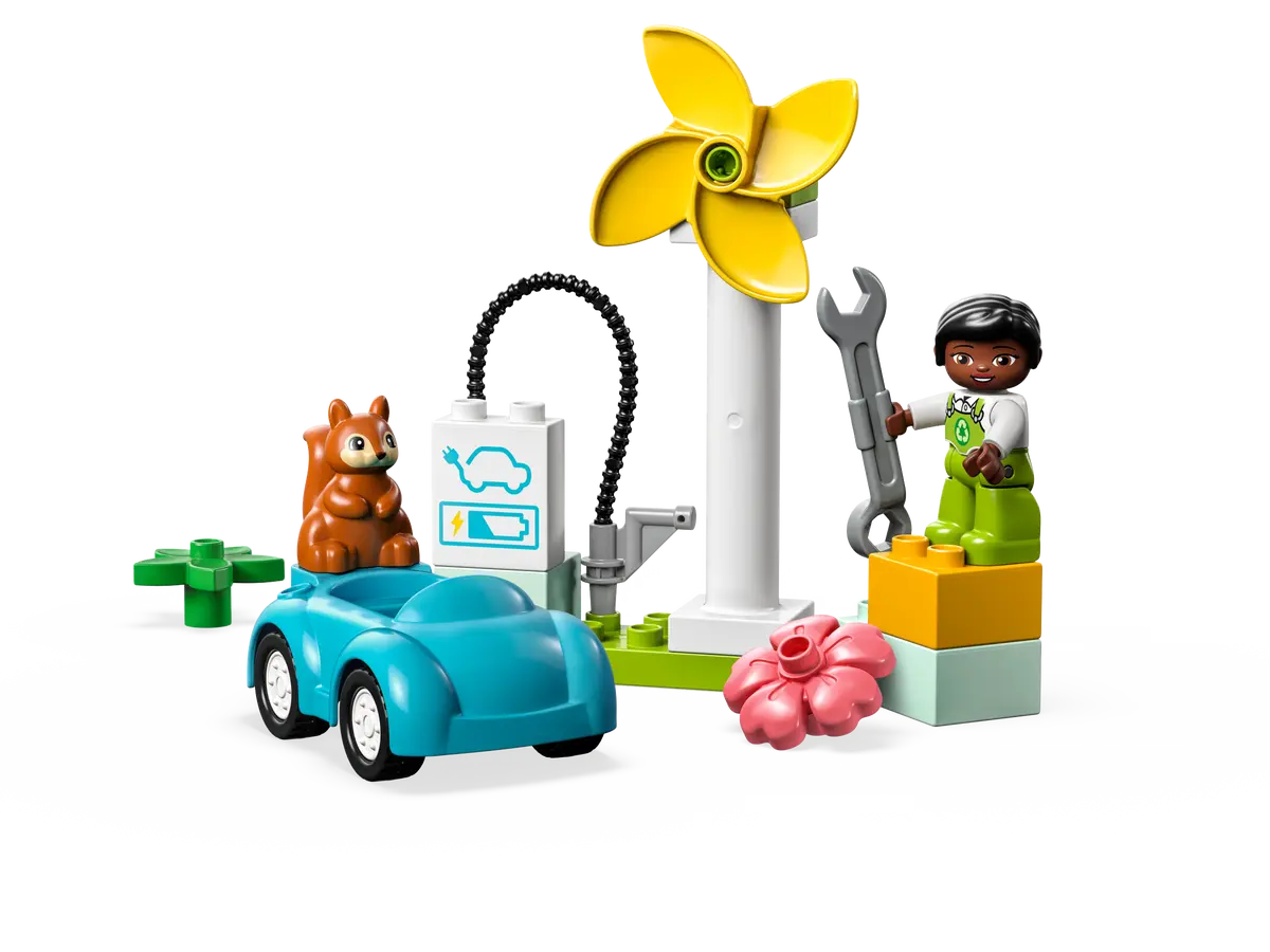 LEGO Duplo Aerogenerador y Coche Electrico 10985