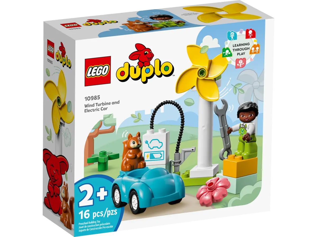 LEGO Duplo Aerogenerador y Coche Electrico 10985