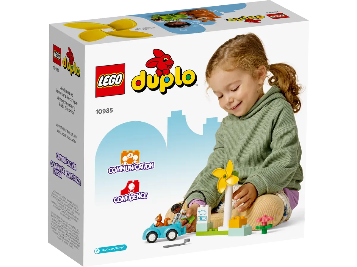LEGO Duplo Aerogenerador Y Coche Electrico (Edad Mínima Recomendada: 2 años  - 16 Piezas)