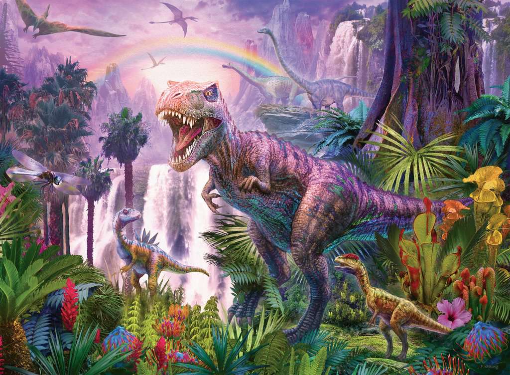 Ravensburger Rompecabezas: Rey de los Dinosaurios Kids XXL 200 piezas
