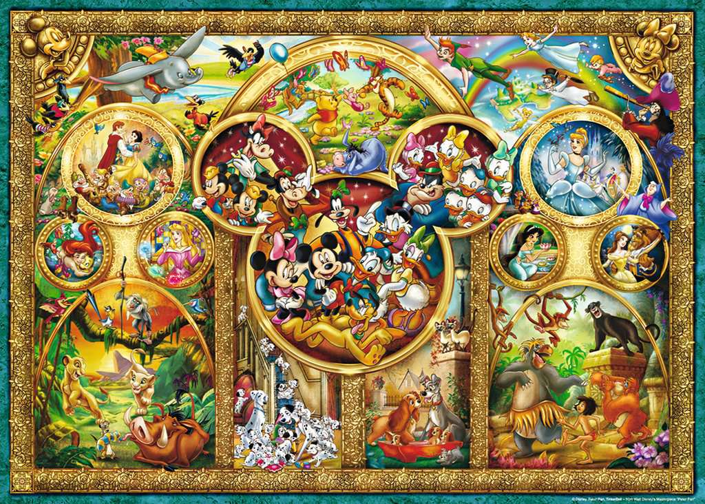 Ravensburger Rompecabezas Adultos: Disney - Collage Peliculas 1000 piezas