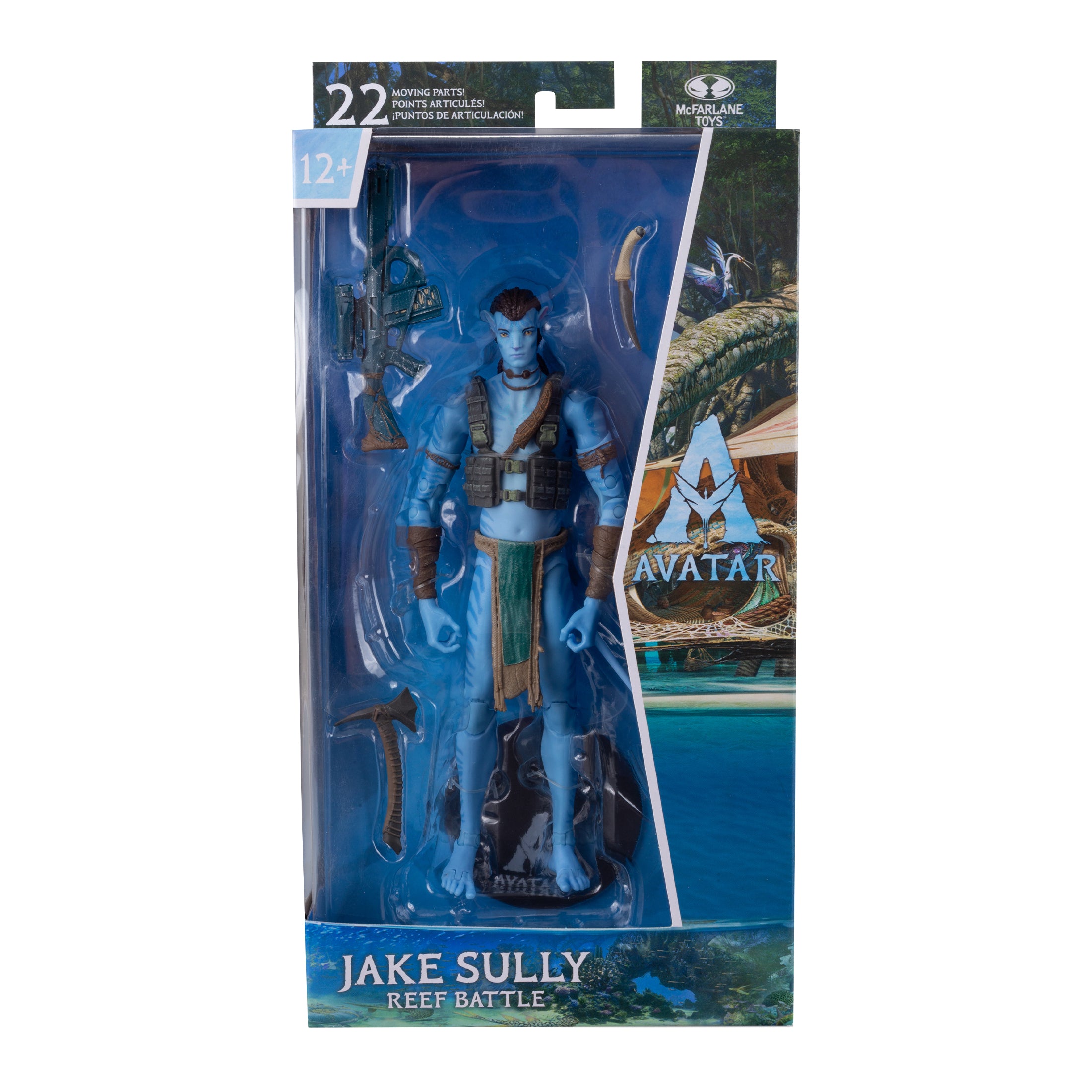 McFarlane Figura de Accion: Disney Avatar Way of Water - Jake Sully Reef Battle 7 Pulgadas