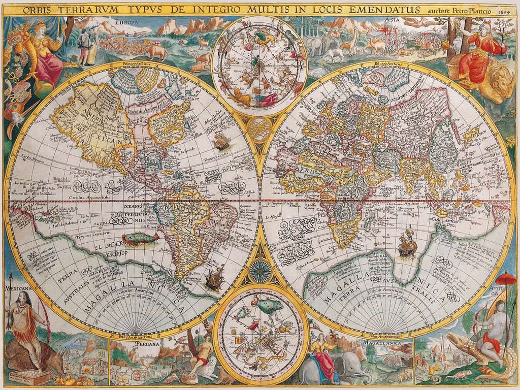 Ravensburger Rompecabezas Adultos: Mapa del mundo 1594 1500 piezas